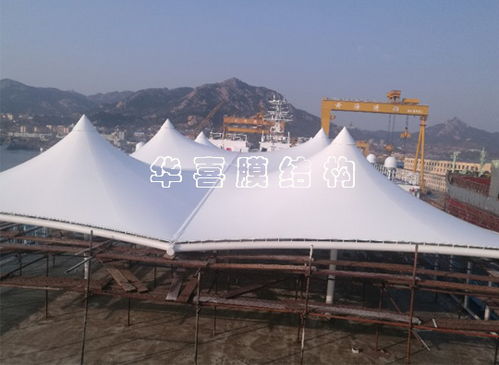 船廠k32天幕遮陽膜工程